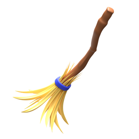 Witch Broom  3D Icon