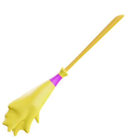 Witch Broom  3D Icon