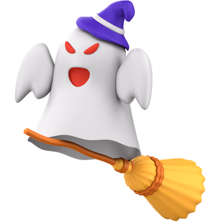 Witch Broom  3D Icon