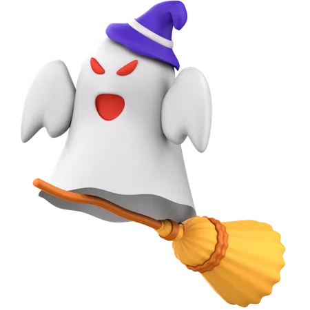 Witch Broom  3D Icon