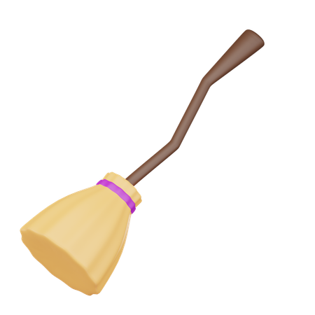 Witch Broom  3D Icon