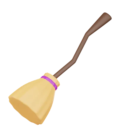 Witch Broom  3D Icon