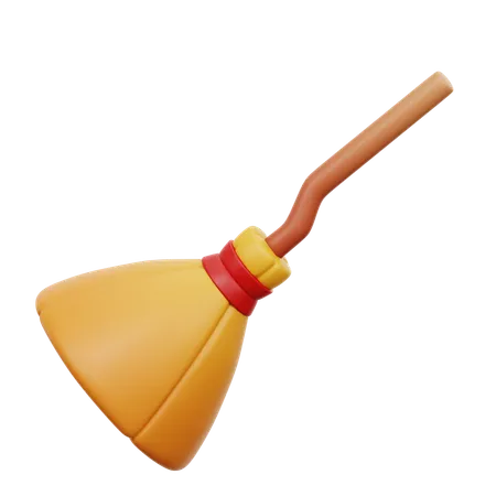 Witch Broom  3D Icon