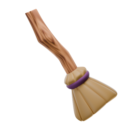 Witch Broom  3D Icon