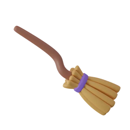 Witch Broom  3D Icon