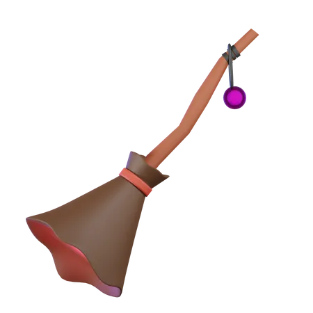 Witch Broom  3D Icon