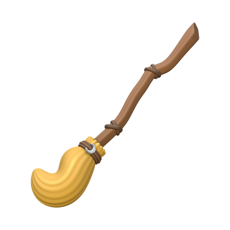 Witch Broom  3D Icon