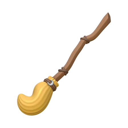 Witch Broom  3D Icon