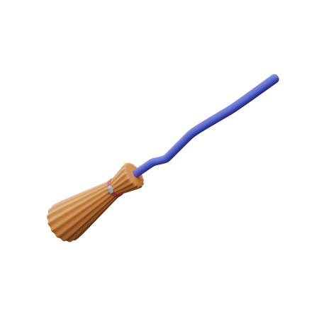 Witch Broom  3D Icon