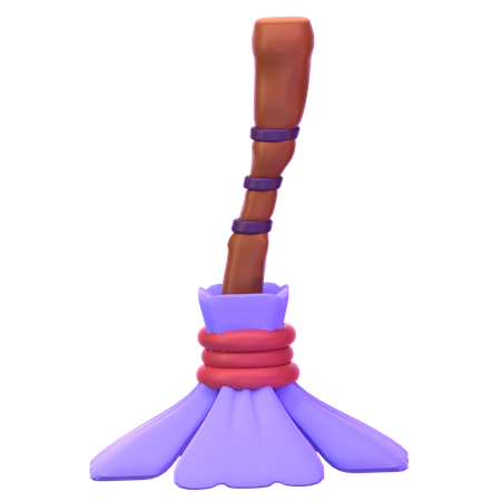 Witch Broom  3D Icon