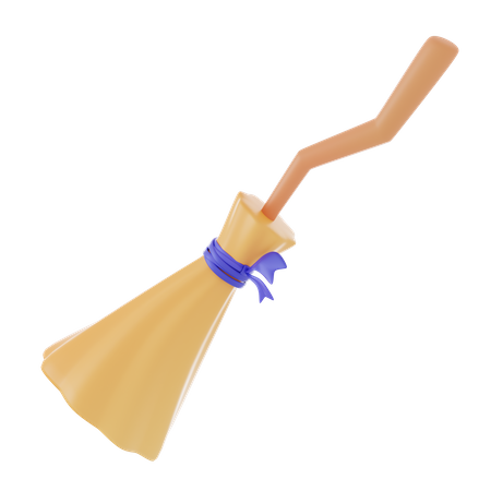 Witch Broom  3D Icon