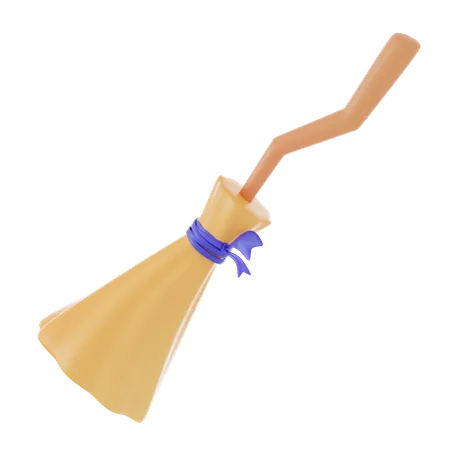 Witch Broom  3D Icon