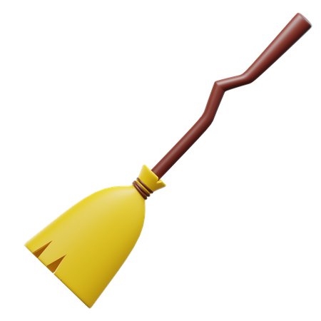 Witch Broom  3D Icon