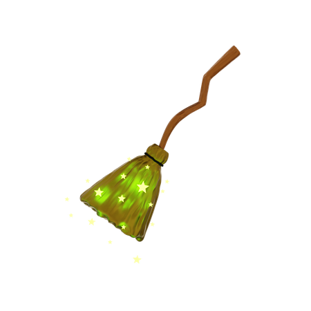 Witch Broom  3D Icon