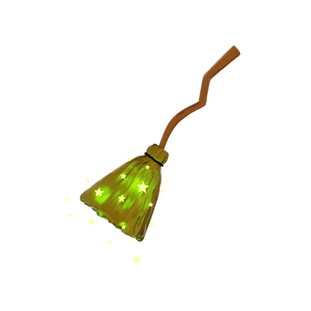 Witch Broom  3D Icon