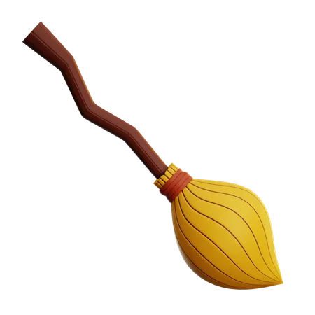 Witch Broom  3D Icon