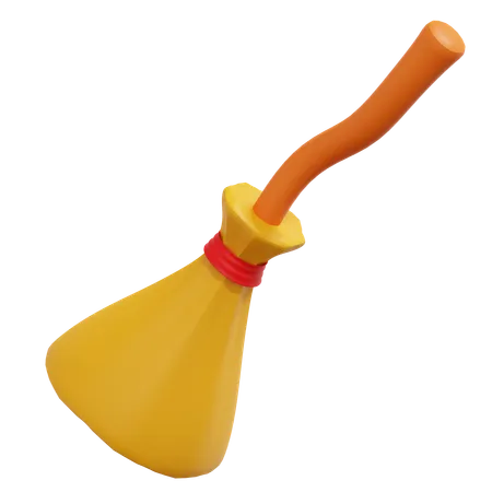 Witch Broom  3D Icon