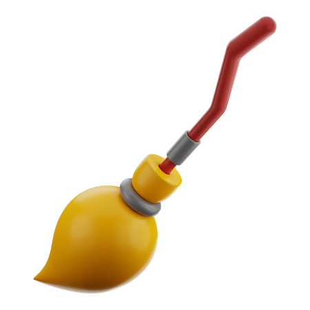 Witch Broom  3D Icon