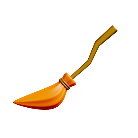 Witch Broom  3D Icon