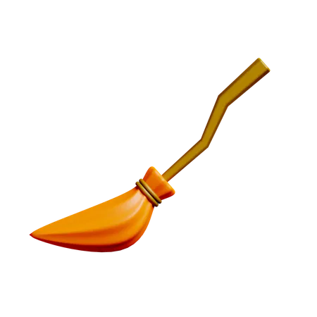 Witch Broom  3D Icon