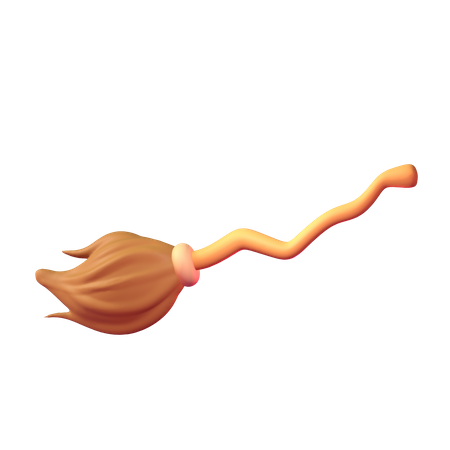 Witch Broom  3D Icon