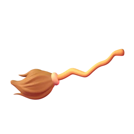 Witch Broom  3D Icon