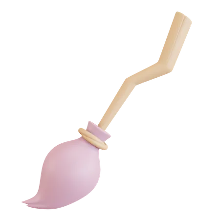 Witch Broom  3D Icon