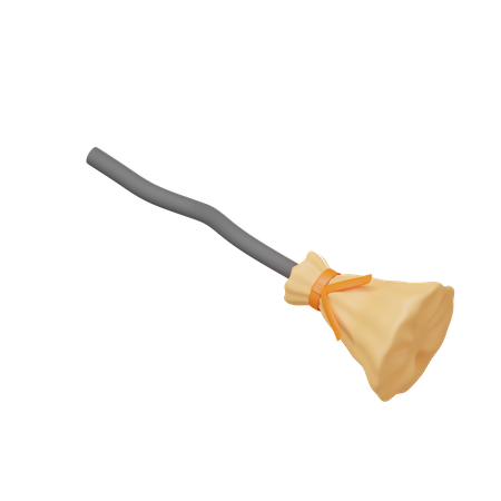 Witch Broom  3D Icon