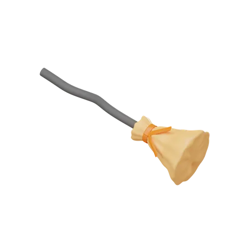 Witch Broom  3D Icon