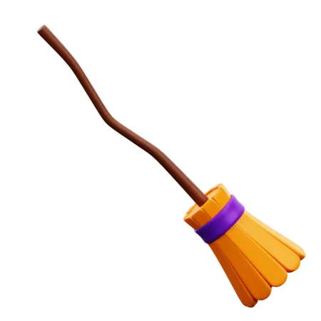 Witch Broom  3D Icon