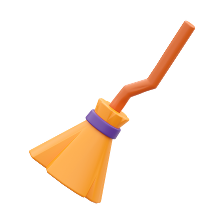 Witch Broom  3D Icon