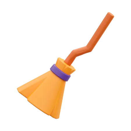 Witch Broom  3D Icon