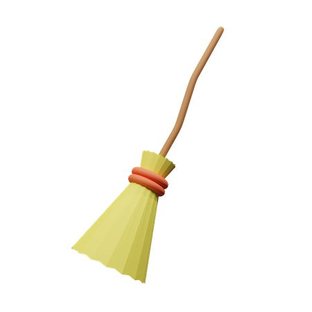 Witch Broom  3D Icon