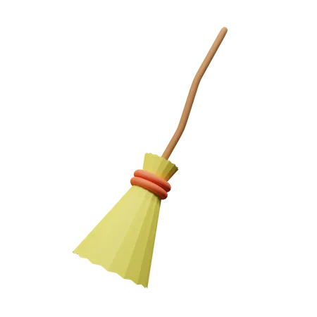 Witch Broom  3D Icon