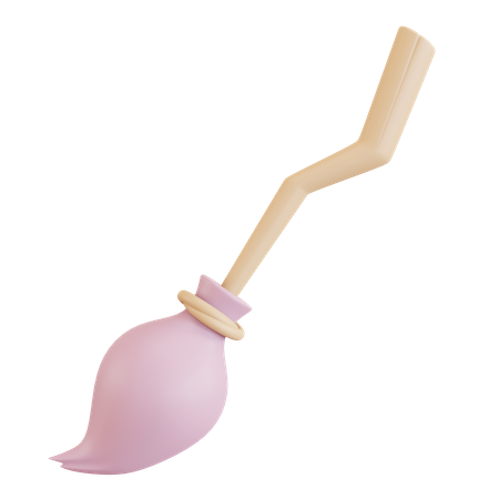 Witch Broom  3D Icon