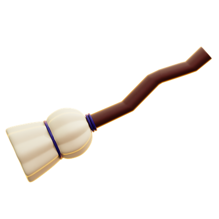 Witch Broomstic  3D Icon