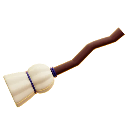 Witch Broomstic  3D Icon