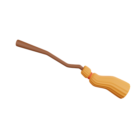 Witch Broomstick  3D Icon