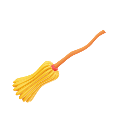 Witch Broomstick  3D Icon