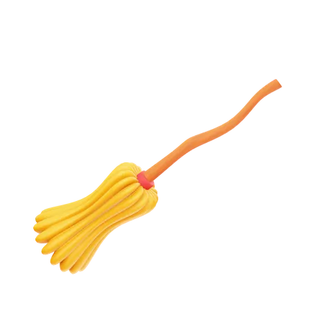 Witch Broomstick  3D Icon