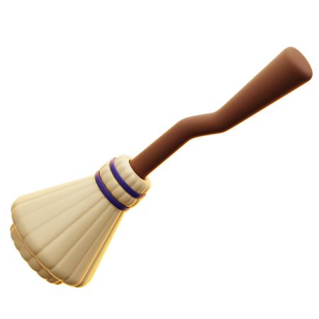 Witch Broomstick  3D Icon