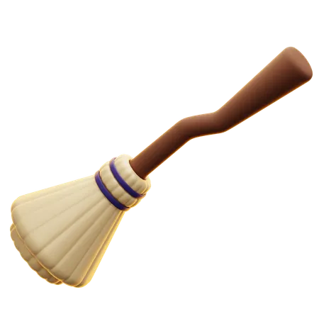 Witch Broomstick  3D Icon