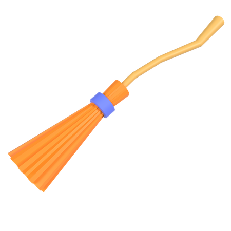 Witch Broomstick  3D Icon