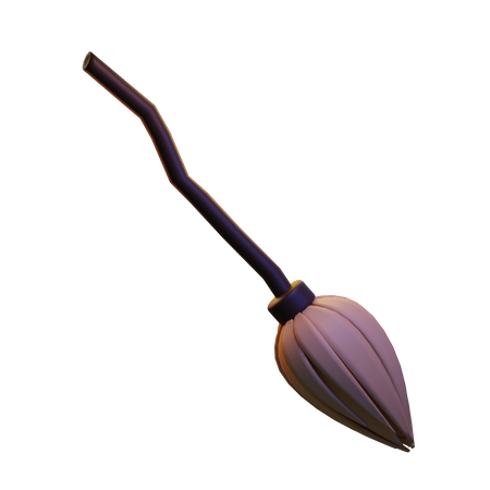 Witch Broomstick  3D Icon