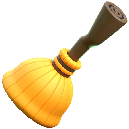 Witch Broomstick  3D Icon