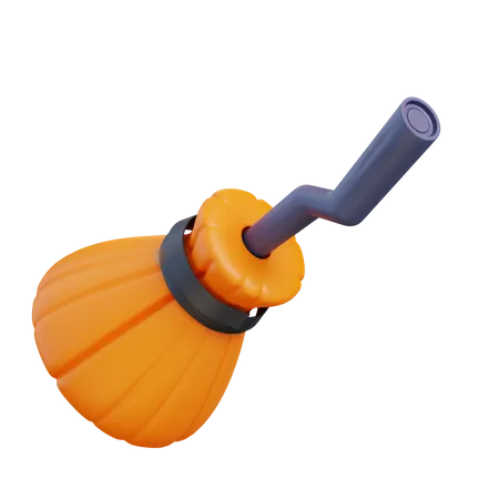 Witch Broomstick  3D Icon