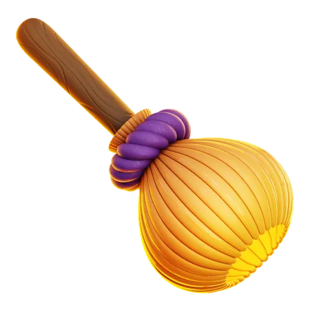 Witch Broomstick  3D Icon