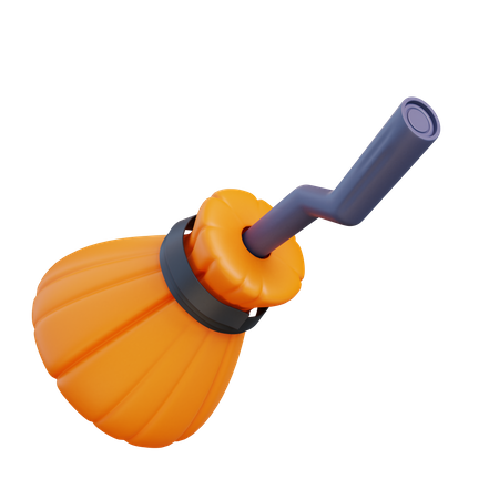 Witch Broomstick  3D Icon