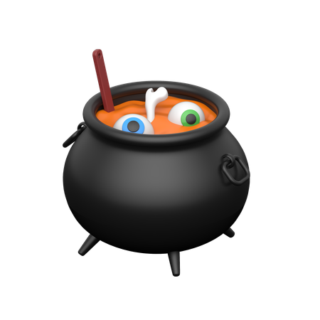 Witch Cauldron  3D Icon