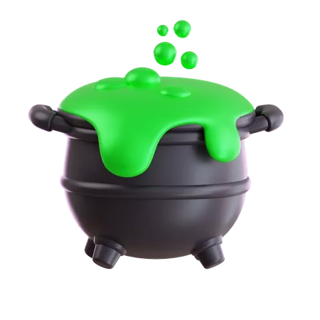 Witch Cauldron  3D Icon